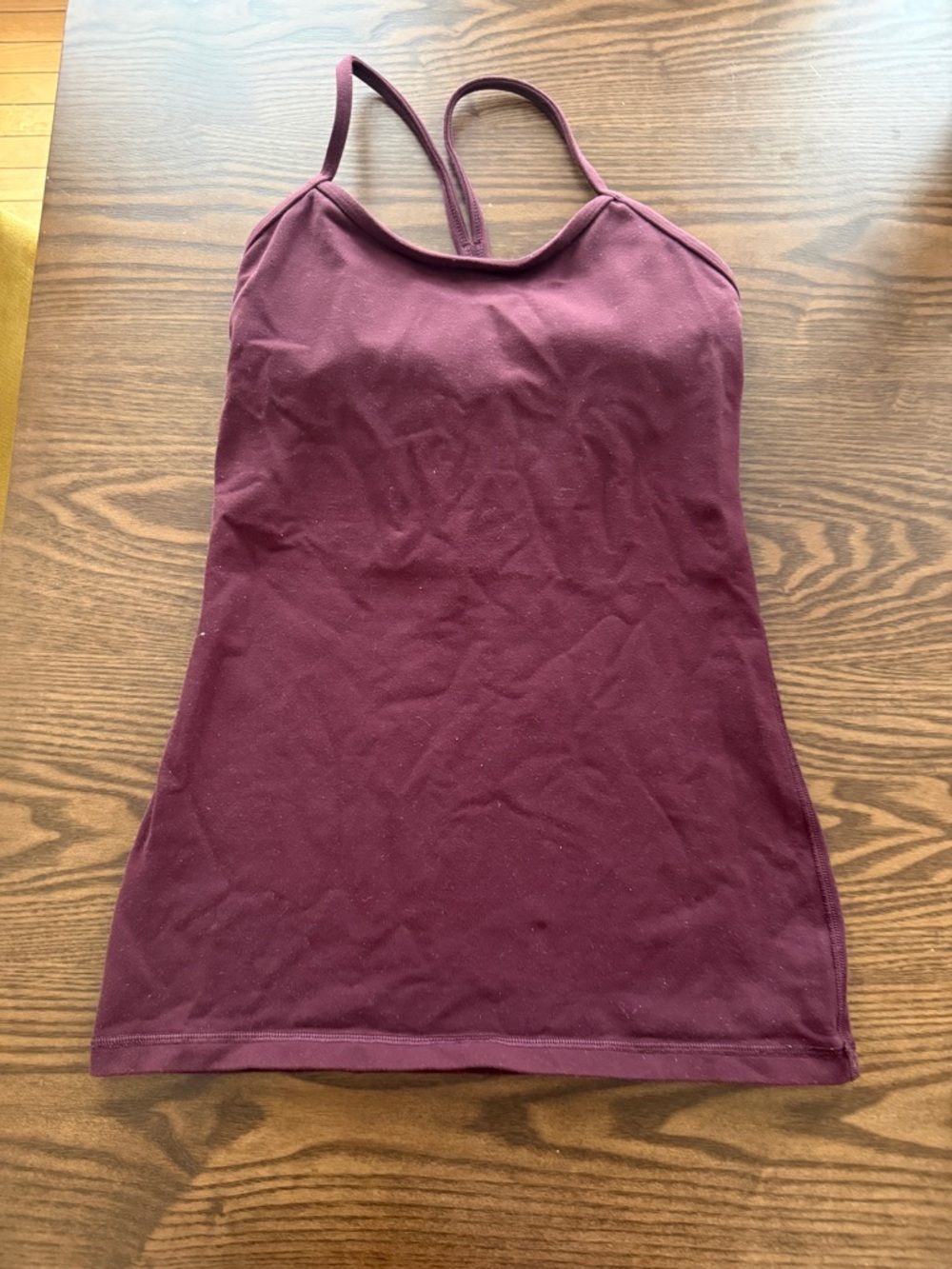 Maroon power Y Tank